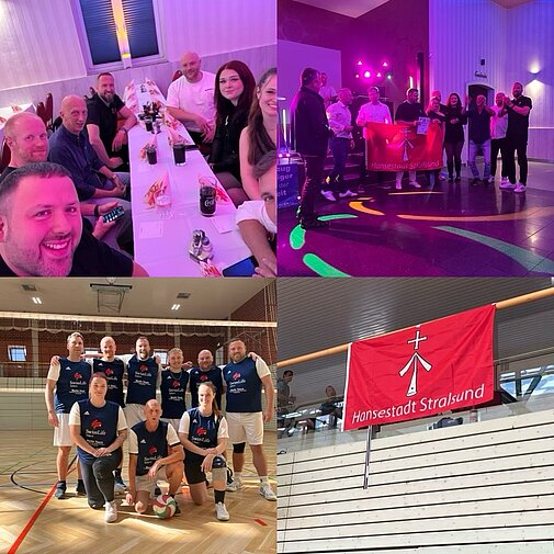 Die Volleyballmannschaft der JVA Stralsund