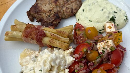 Ein Gruß vom Grillbuffet