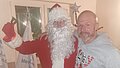 Der Weihnachtsmann und der Vorsitzende des OV Neustrelitz Andreas Loeck