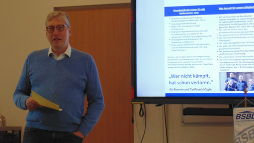 Berichterstattung des Landesvorsitzenden Matthias Nicolai