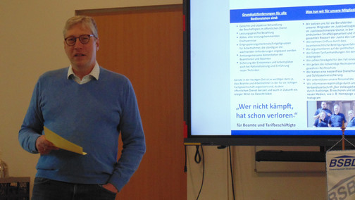 Berichterstattung des Landesvorsitzenden Matthias Nicolai